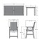 Highwood Usa Weatherly 7pc Rectangular Counter Height Outdoor Patio Furniture Dining Set 84 x 42 AD-ST7WL2CO5BA-EUC - alternate 3